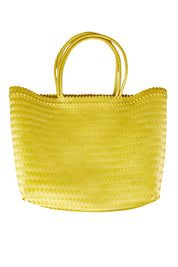 Product shot of the Scout XL Beach Bag in colour Yellow, from the front