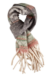 Product shot of the Vancouver Scarf in colour Natural, from the front