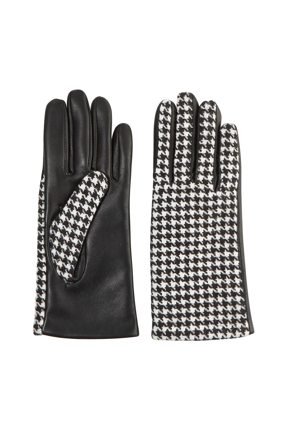 Product shot of the Calgary Gloves in colour Blkhounds (Black), from the front