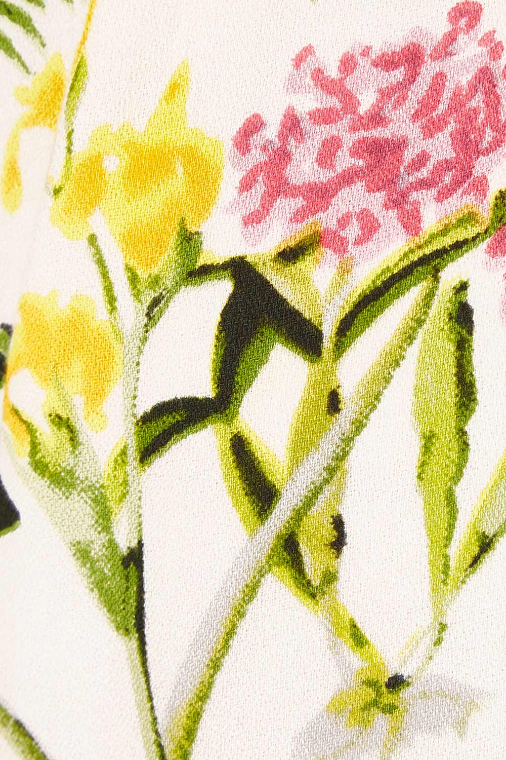 Product shot of the Chico Dress in colour Carribeaan (White), detail