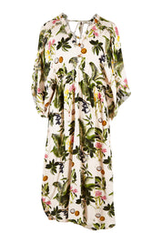 Product shot of the Chico Dress in colour Carribeaan (White), from the front