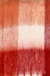 Product shot of the Cruz Scarf in colour Orange, detail