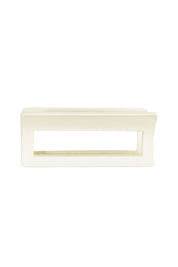 Product shot of the Bridget Hair Claw Clip in colour Ivory, from the front