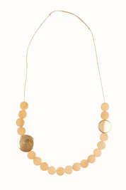 Product shot of the Lima Necklace in colour Natural, from the front
