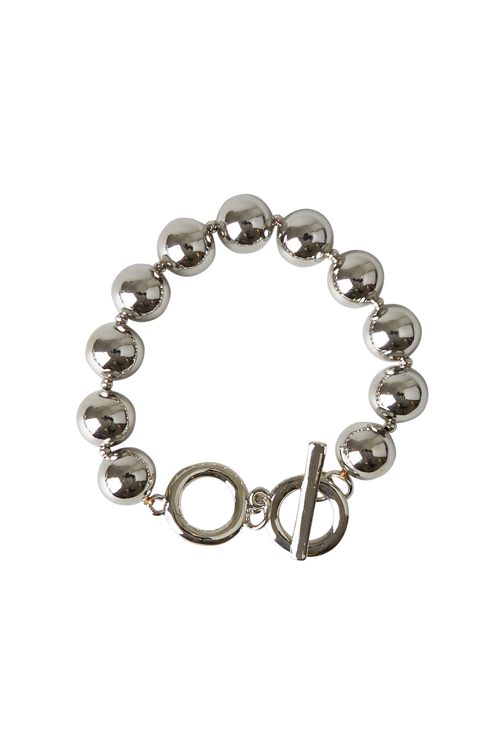 Product shot of the Sunsa Bracelet in colour Silver (Metallics), from the front