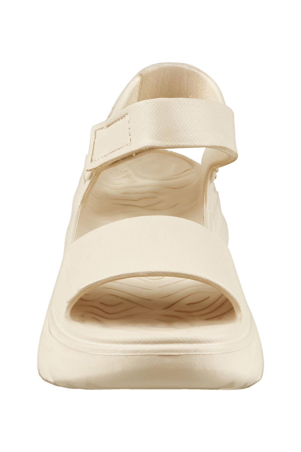 Product shot of the Cloud Nine Eva Sandal in colour Sand, detail