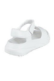 Product shot of the Cloud Nine Eva Sandal in colour White (White), from the back