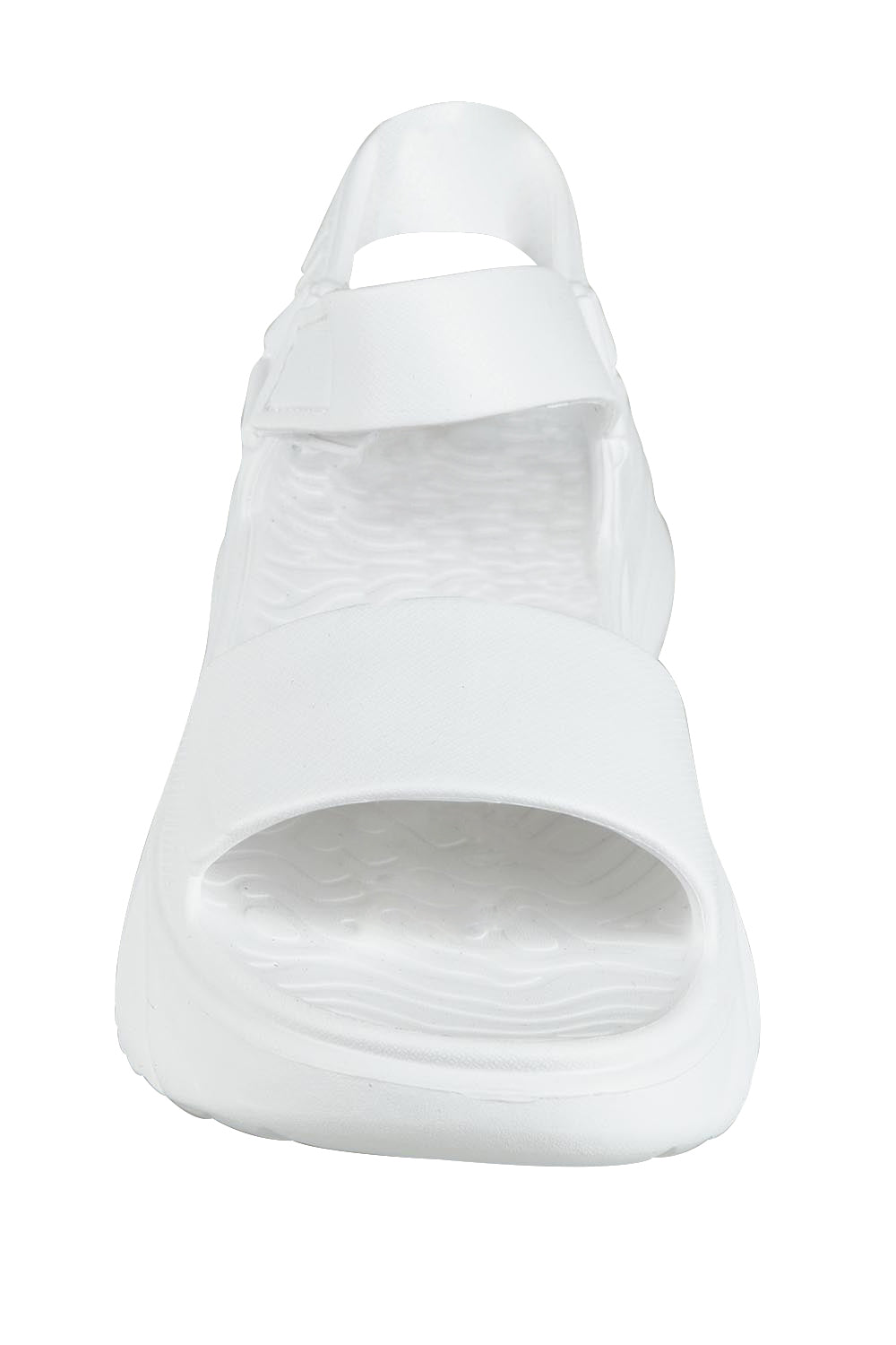 Product shot of the Cloud Nine Eva Sandal in colour White (White), detail