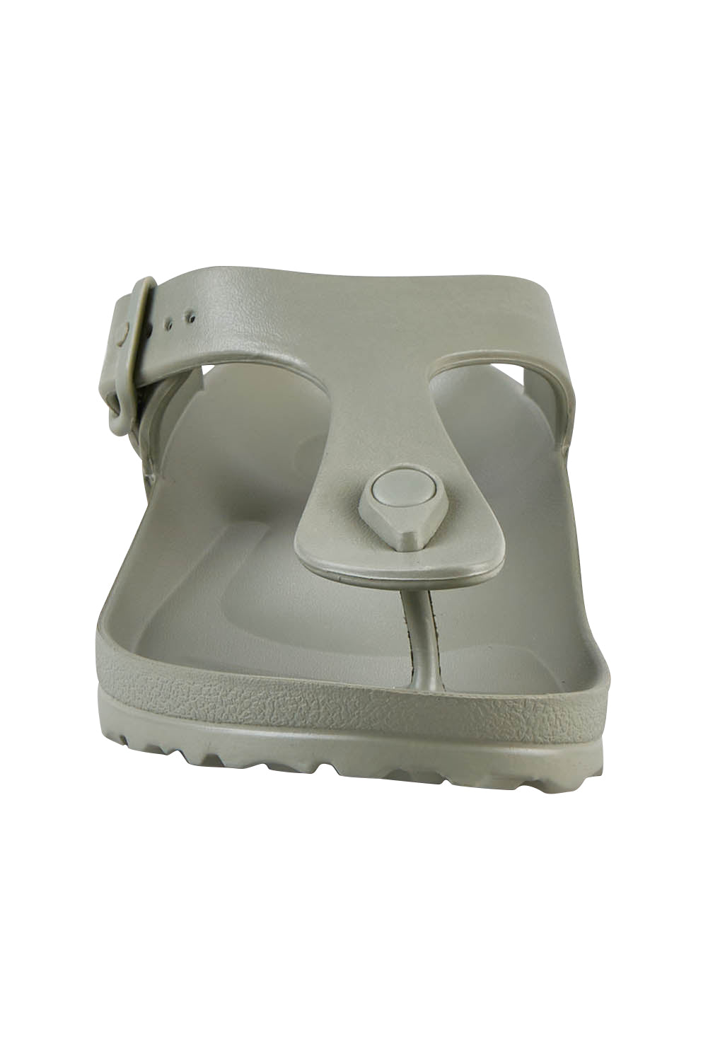 Product shot of the Coastal EVA Slide in colour Seagrass (Green), detail