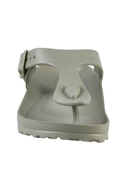 Product shot of the Coastal EVA Slide in colour Seagrass (Green), detail