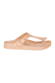 Product shot of the Coastal EVA Slide in colour Tan, from the front
