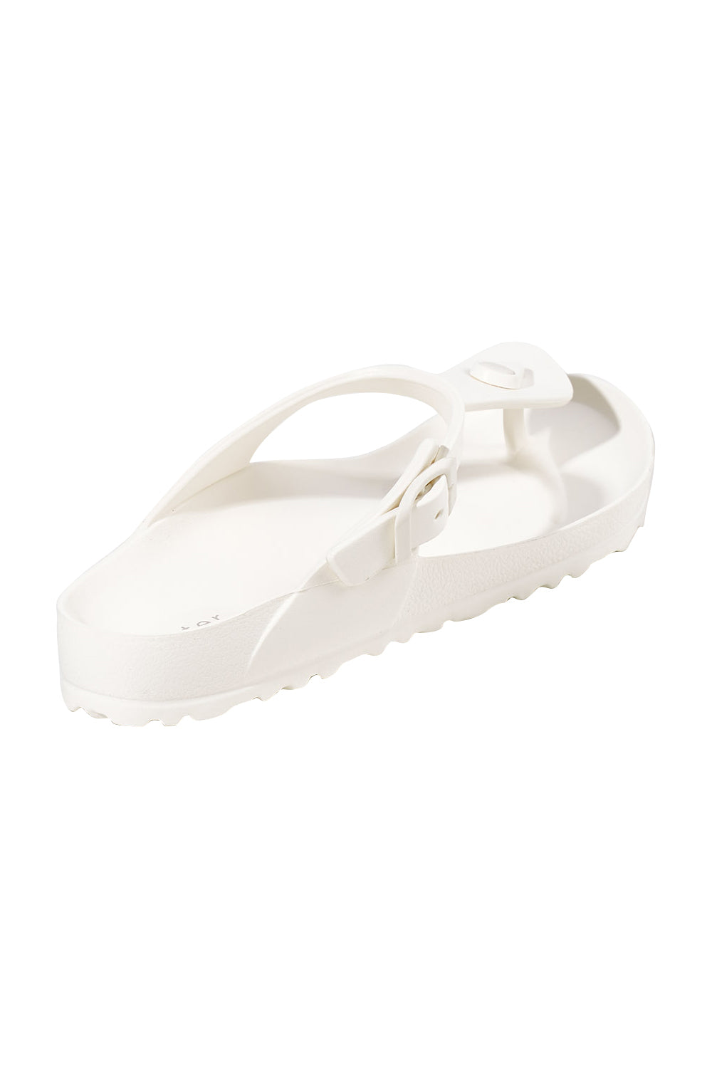 Product shot of the Coastal EVA Slide in colour White (White), from the back