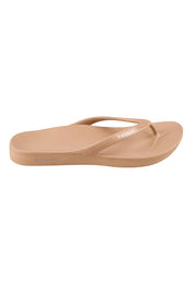 Product shot of the Islander Thong - Natural in colour Natural, from the front