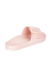 Product shot of the Solace EVA Slide in colour Blush (Pink), from the back