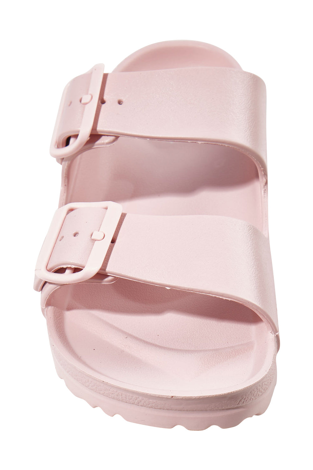 Product shot of the Sundreamer EVA Slide in colour Blush (Pink), detail