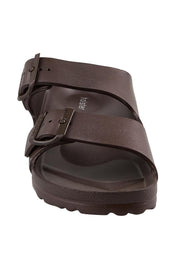 Product shot of the Sundreamer EVA Slide - Chocolate in colour Chocolate, showing detail