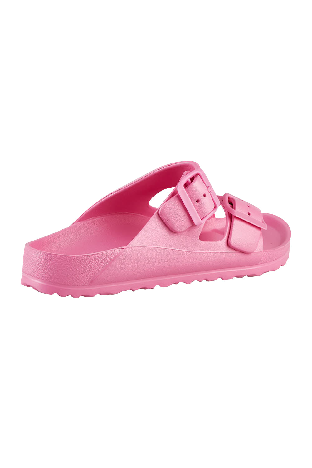 Product shot of the Sundreamer EVA Slide in colour Hotpink (Pink), from the back
