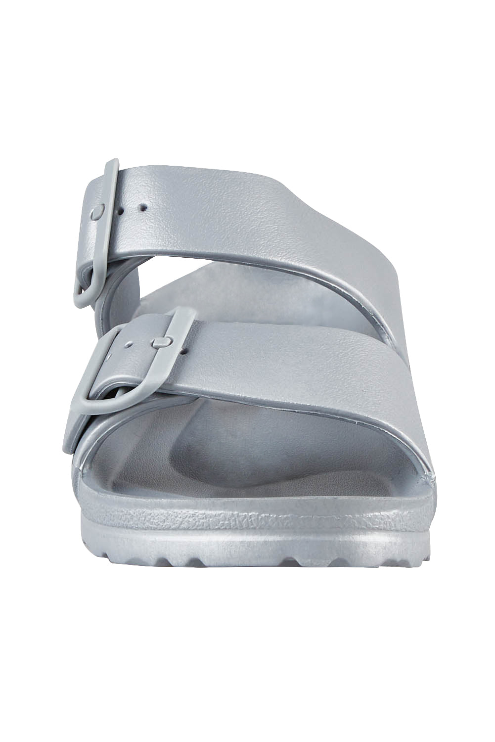 Product shot of the Sundreamer EVA Slide in colour Silver (Grey), detail