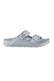 Product shot of the Sundreamer EVA Slide in colour Silver (Grey), from the front