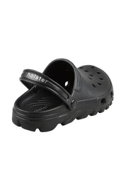 Product shot of the Sundrifter Eva Slide in colour Black (Black), detail
