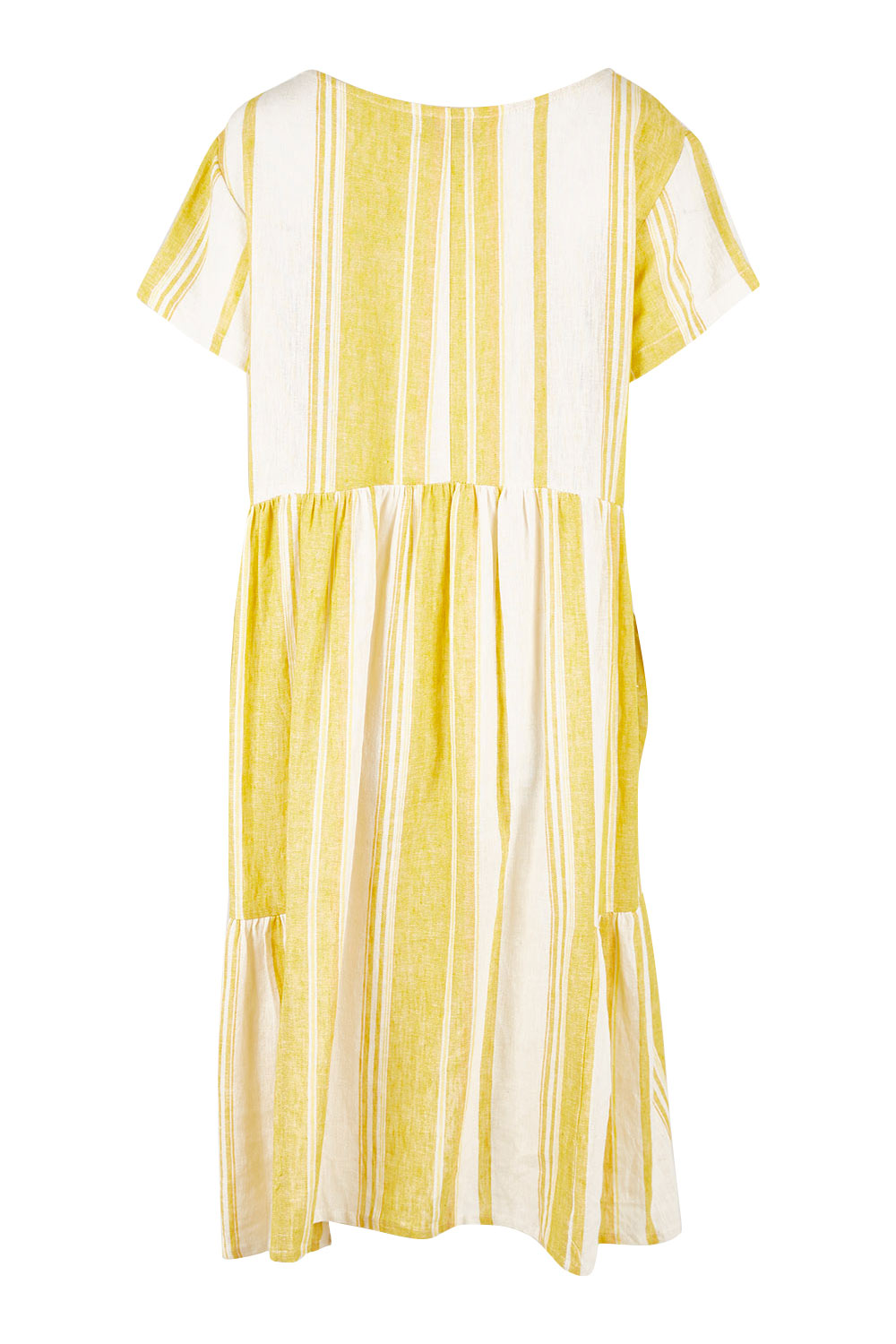 Product shot of the Aireys Dress in colour Lemondrop, detail