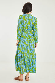 Preloved Margarita Long Sleeve Dress - Lucagreen