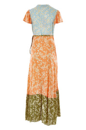 Product shot of the Margarita Dress in colour Sprinmulti, from the back