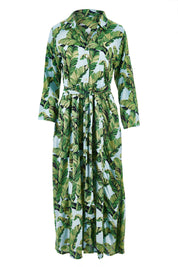 Product shot of the Patsy Dress in colour PapBlue (Blue), from the front