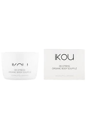 Product shot of the Body Souffle in colour Destress (White), detail