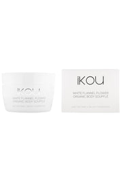 Product shot of the Body Souffle in colour Whiteflann (White), detail