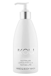 Product shot of the Hand And Body Wash in colour Lemonmyrt (White), from the front