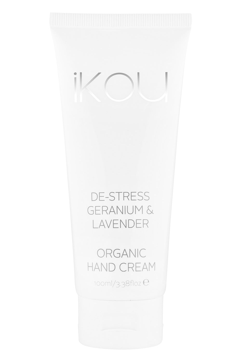 Product shot of the Hand Cream in colour Destress (White), from the front