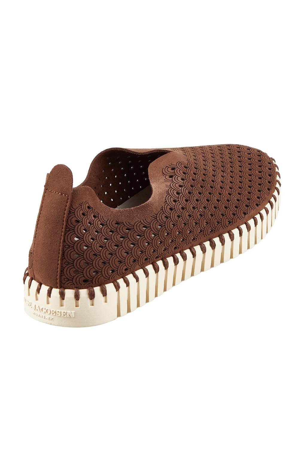 Product shot of the Tulip Sneaker in colour Brown, from the back