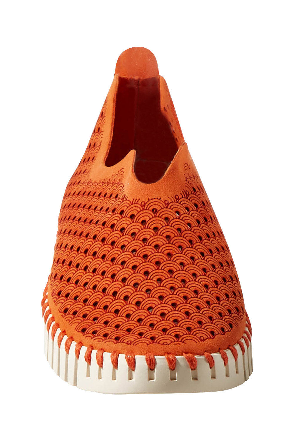 Product shot of the Tulip Sneaker in colour Camelia, detail