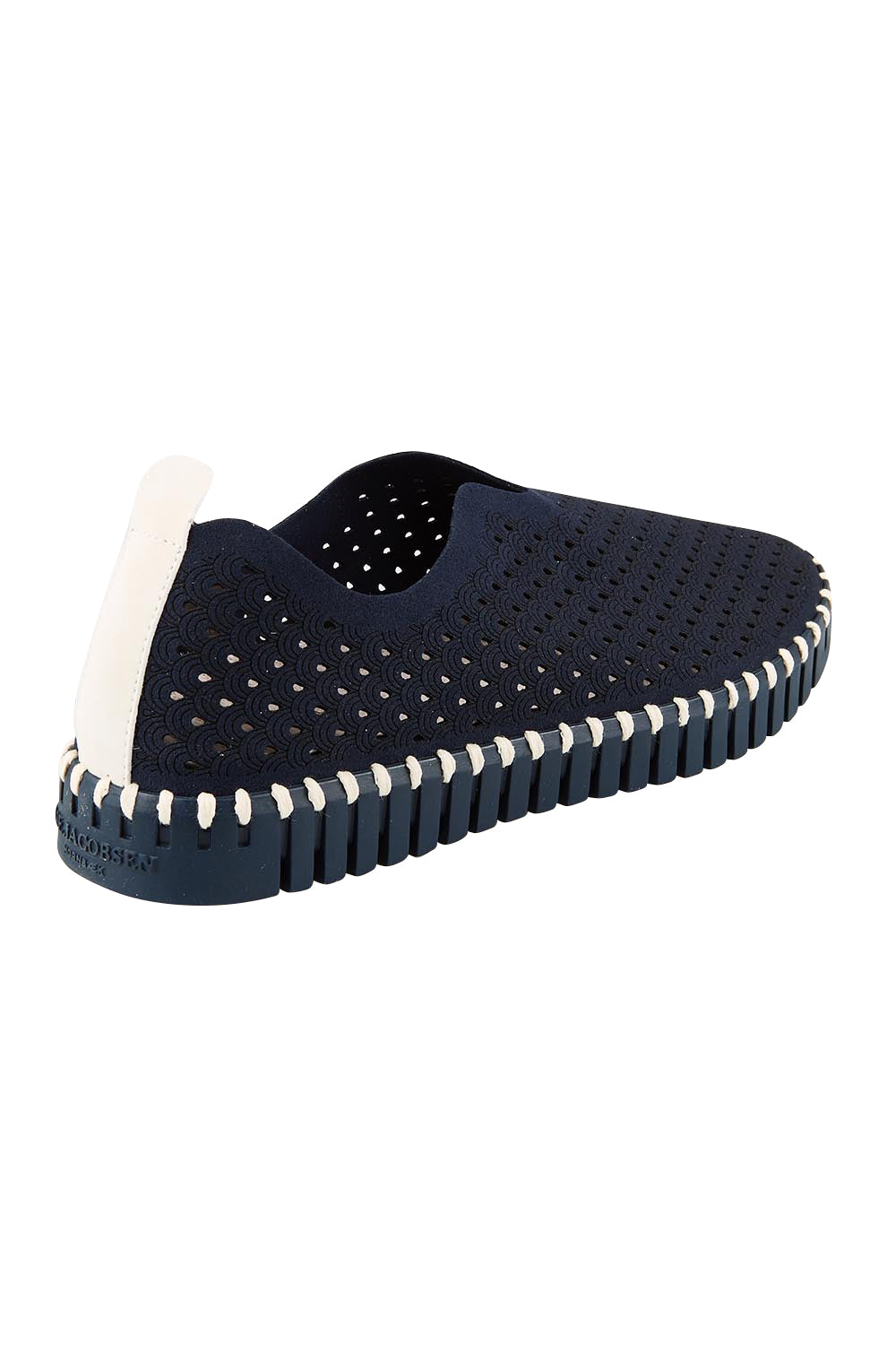 Product shot of the Tulip Sneaker - Darkindigoindigo in colour Darkindigoindigo, from the back