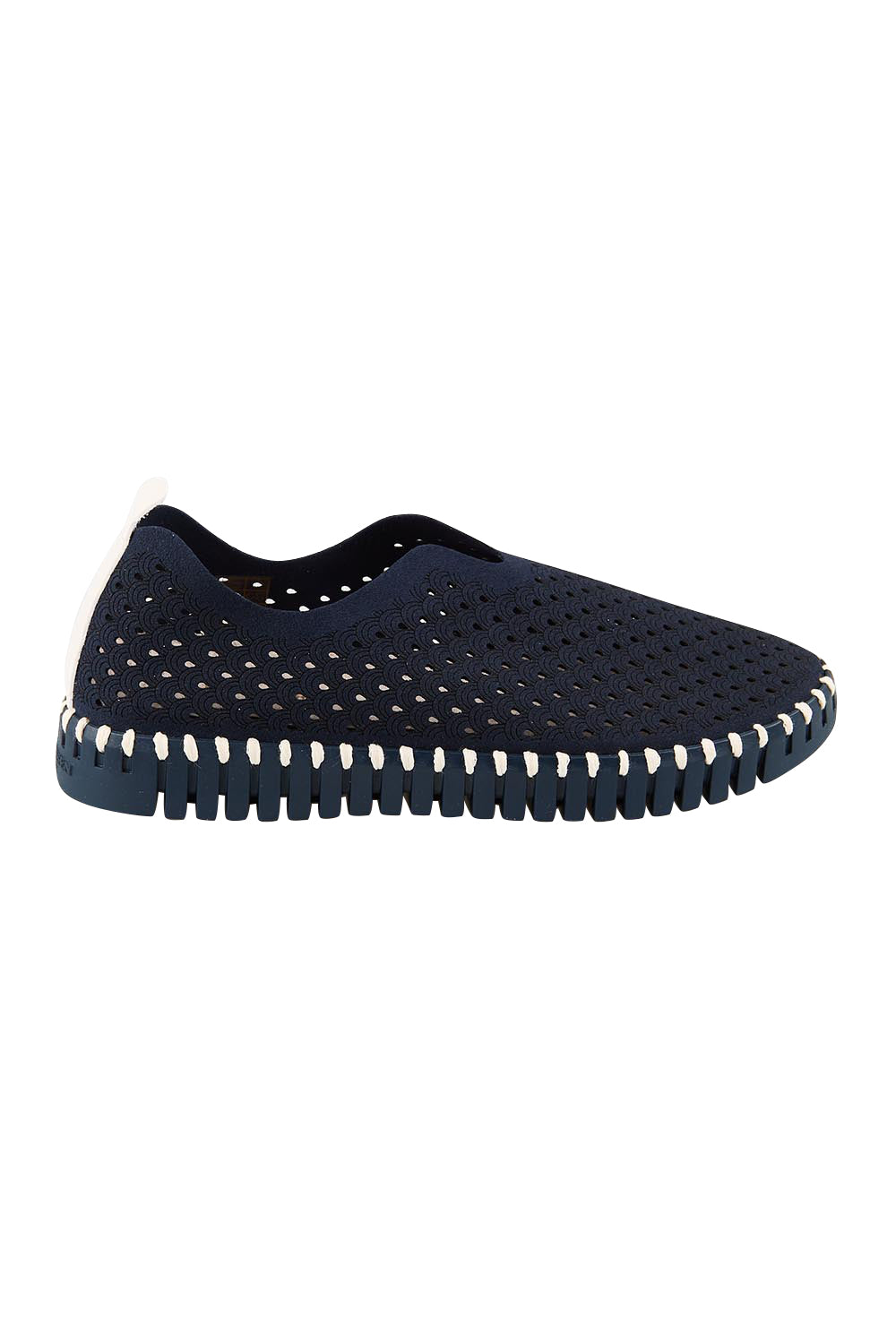 Product shot of the Tulip Sneaker - Darkindigoindigo in colour Darkindigoindigo, from the front