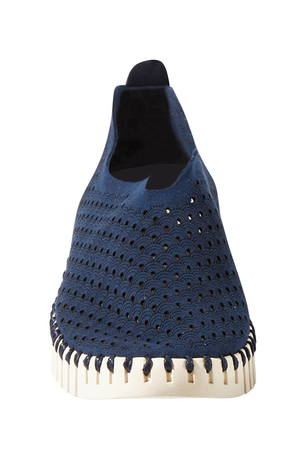 Product shot of the Tulip Sneaker in colour Drkindigo (Blue), detail