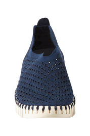 Product shot of the Tulip Sneaker in colour Drkindigo (Blue), detail