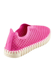 Product shot of the Tulip Sneaker in colour Roseviolet (Pink), from the back