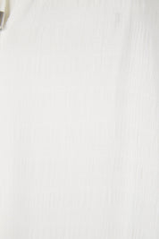 Product shot of the Frances Flutter Sleeve Top in colour White (White), detail