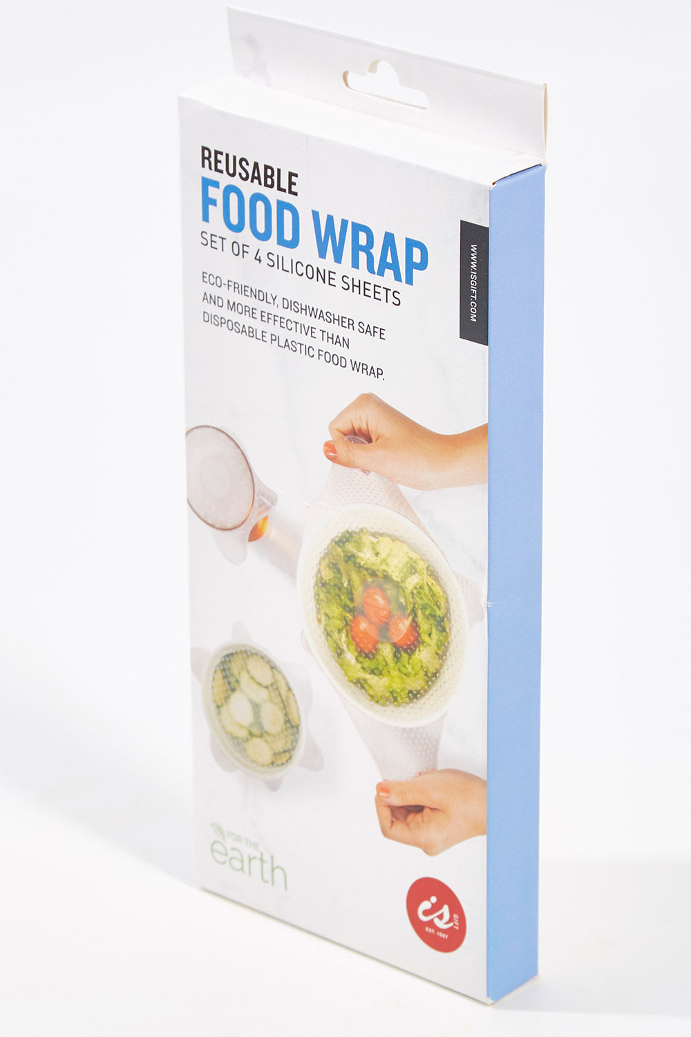 A model wearing size OneSize of the Reusable Food Wrapin colour Set Of 4 - Clear, from the front, showing the whole outfit
