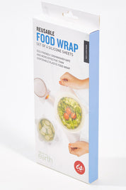 A model wearing size OneSize of the Reusable Food Wrapin colour Set Of 4 - Clear, from the front, showing the whole outfit