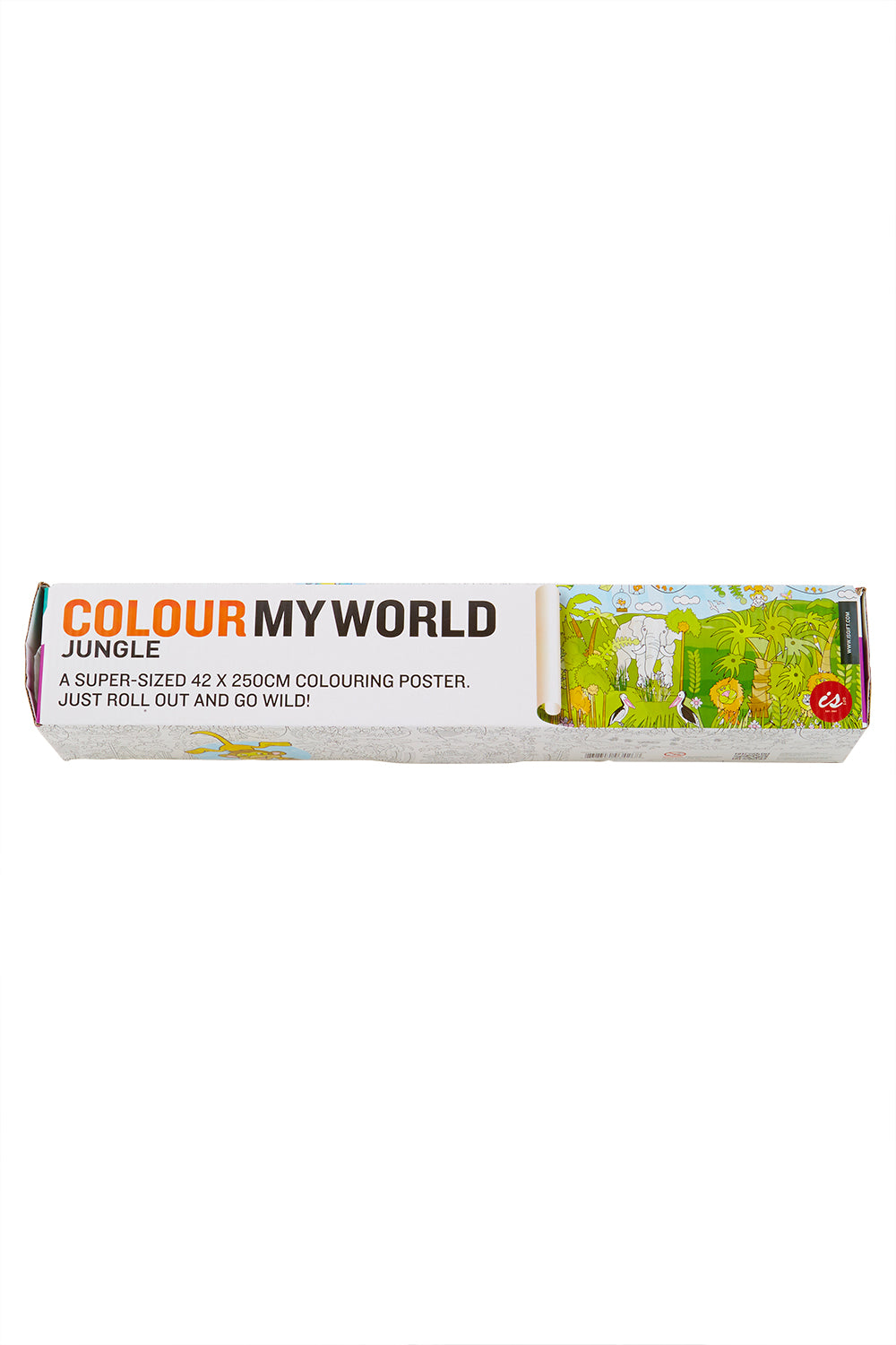 Product shot of the Colour My World in colour Jungle - White (White), from the front