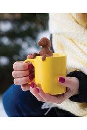 Product shot of the Hot Dog Tea Infuser - Dog in colour Dog, from the back