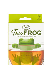 Product shot of the Tea Frog Infuser in colour Green (Green), from the front