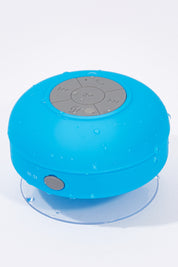 A model wearing size OneSize of the Wireless Shower Speaker in colour Blue (Blue), from the front, showing the whole outfit