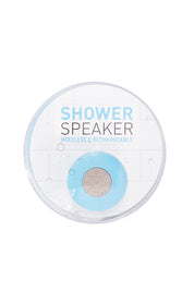 Product shot of the Wireless Shower Speaker in colour White (White), from the front