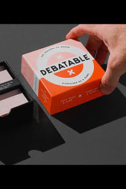 A model wearing the It's Debatable Game in colour Pinkorange, from the front, showing the whole outfit