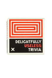 Product shot of the Delightfully Useless Trivia in colour Red (Red), from the front