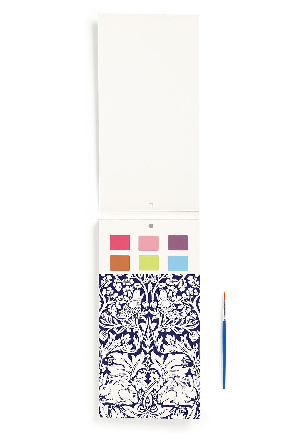 Product shot of the Galison William Morris Paint In Print Set - Multi in colour Multi, showing detail